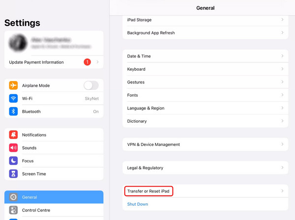 iPad'i Sıfırla Aktarım