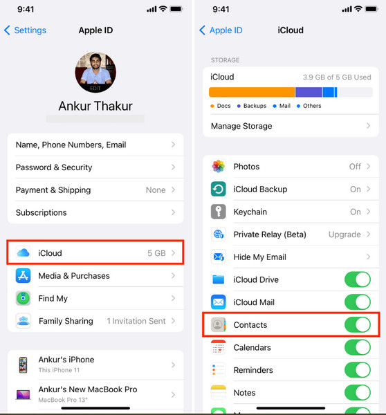 Pencadangan Kontak Aktif