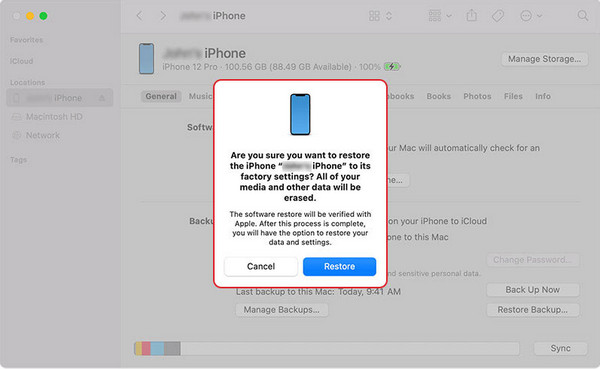 استعادة تقويم iPhone