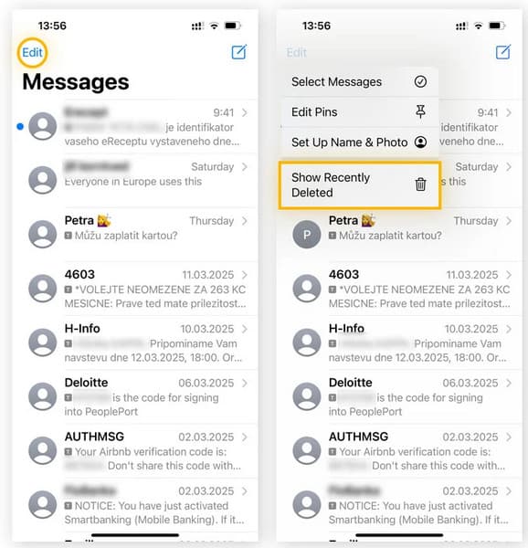 عرض التطبيقات المحذوفة مؤخراً على نظام iOS