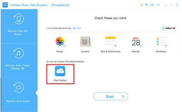 Seleccione Copia de seguridad de iCloud