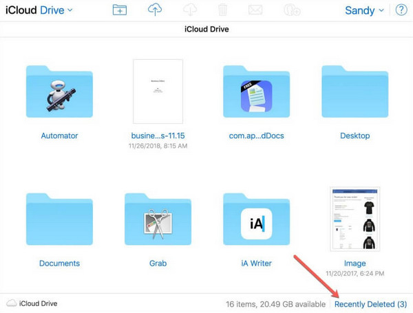 Файлы iCloud Drive