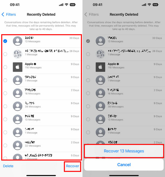 Восстановить сообщения iPhone