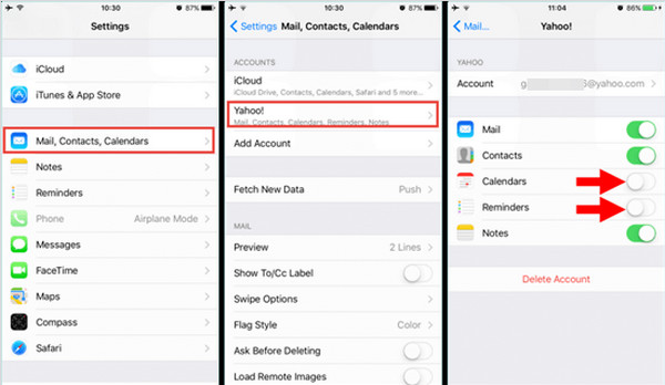 Przypomnienia o scaleniu na kontach