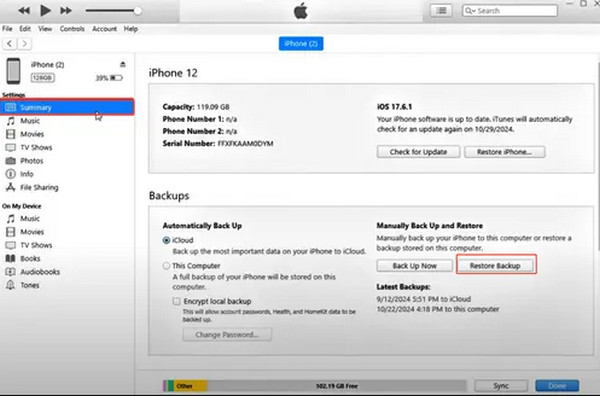 點選“摘要”按鈕