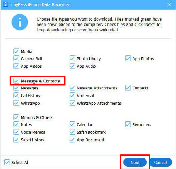 Нажмите кнопку «Далее»