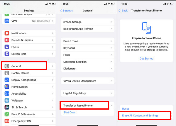 Нажмите кнопку «Общие».