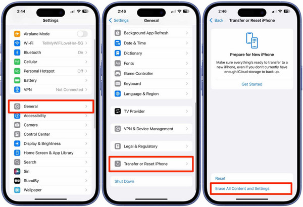 iPhone'u Fabrika Ayarlarına Sıfırlama