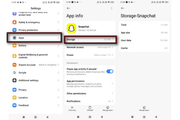 Cache‑app controleren