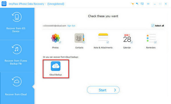 Klik Butang Sandaran iCloud