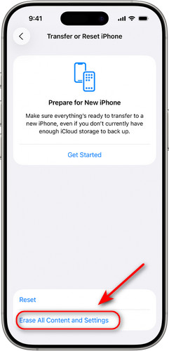 Použít Nastavení k tovární obnově