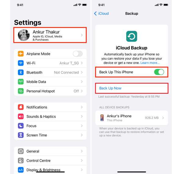 Резервное копирование iPhone iCloud