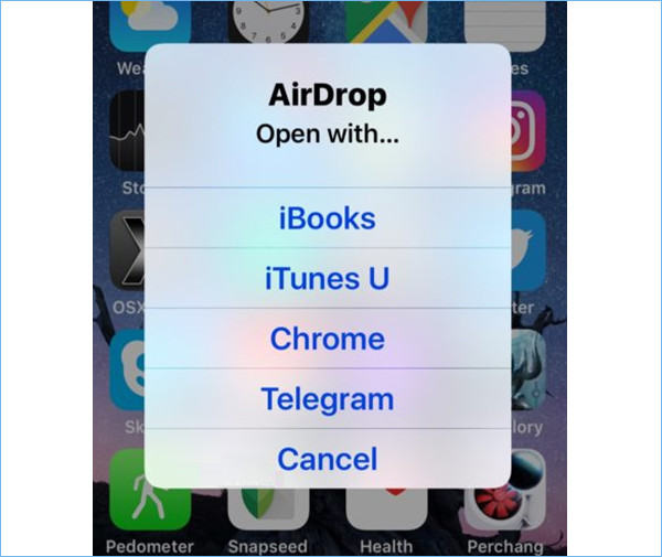 打开 Airdrop 文件