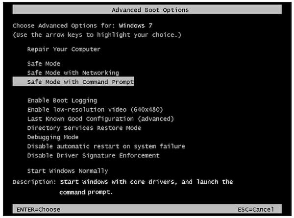 Advanced Boot Options