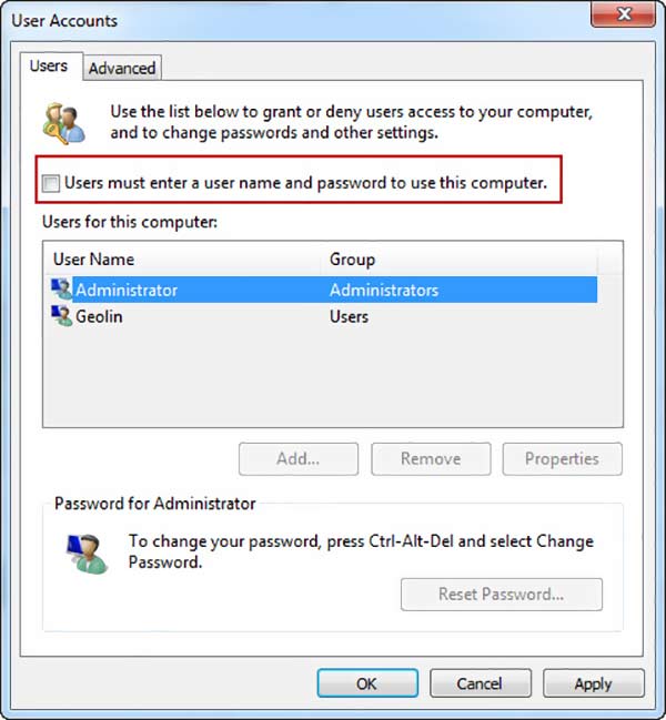 Ignora la password di Windows 8