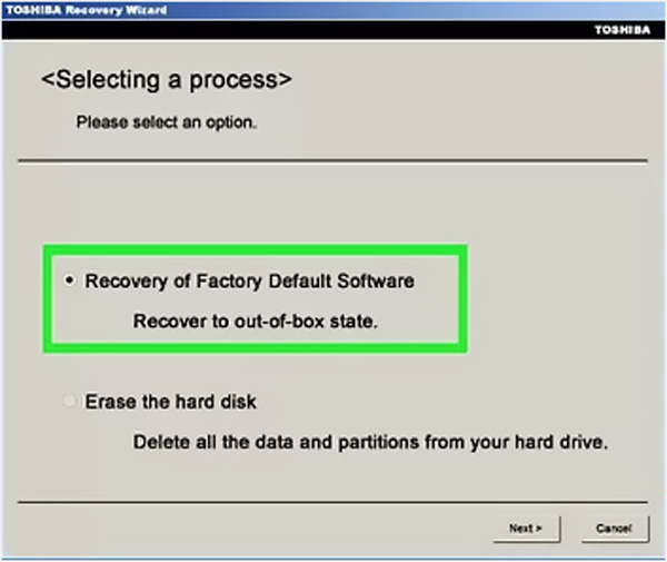 Restablecimiento de fábrica de portátil toshiba windows 7