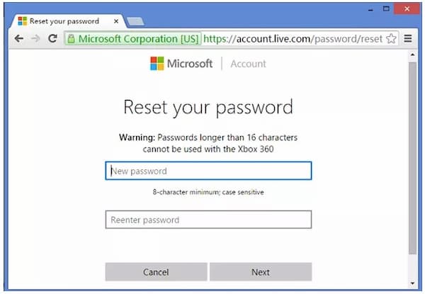 Reset Your Password