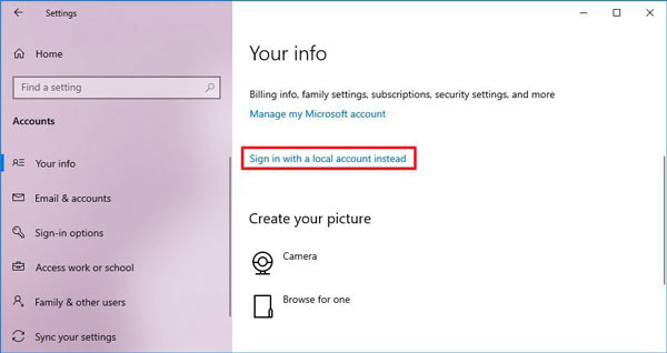 Logg på Microsoft Windows 10