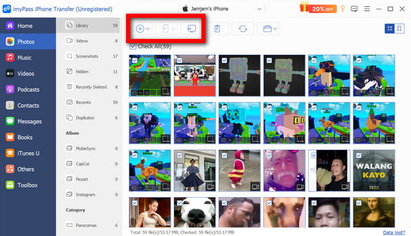 Agregar botón Exportar a MAC