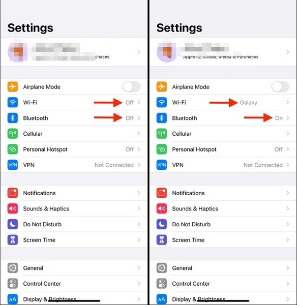 Comprobar Wi-Fi Bluetooth