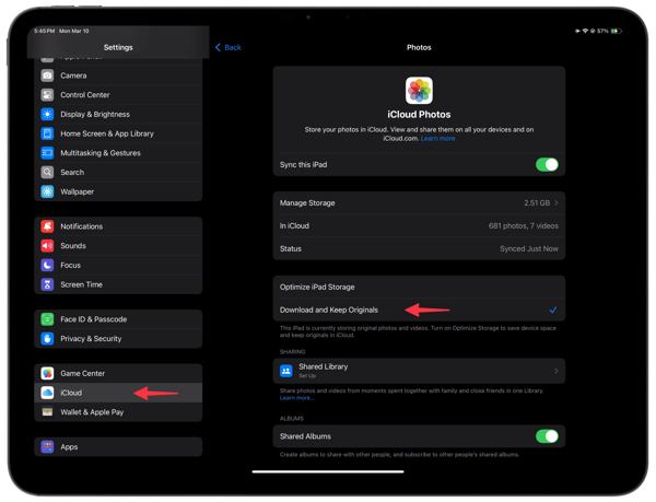 Ảnh iCloud trên iPhone