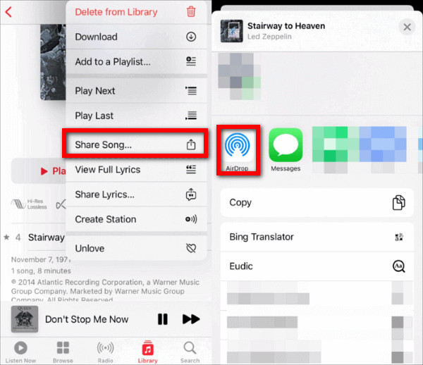 Glazbene datoteke Airdropa
