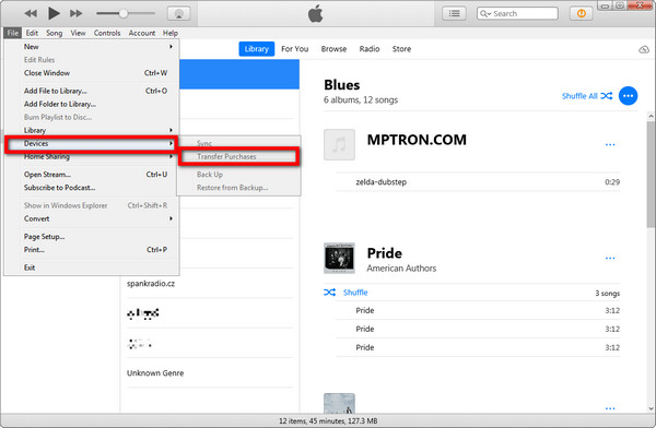Prijenos datoteka i uređaja Kupnje