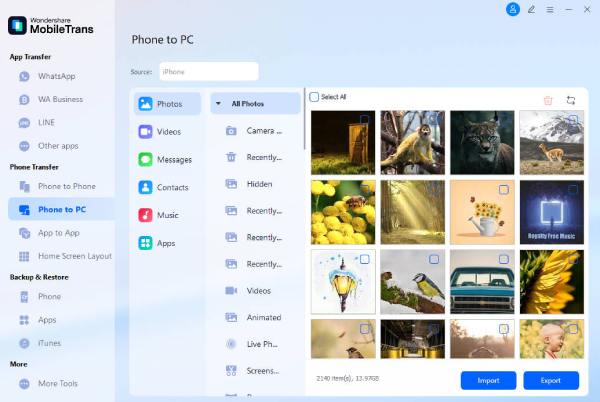选择文件 Mobiletrans