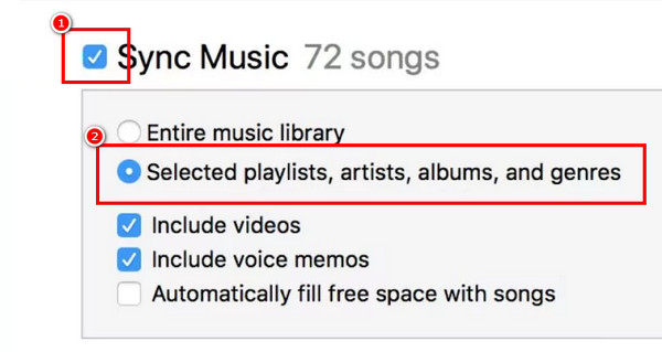 Μεταφορά μουσικής iTunes iPhone χωρίς ολόκληρη τη βιβλιοθήκη