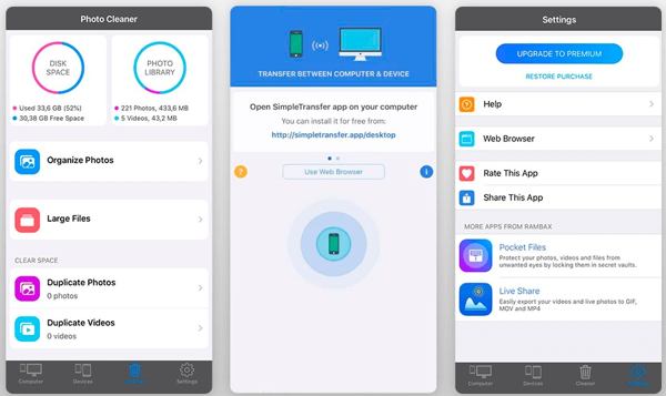 Egyszerű átviteli alkalmazás