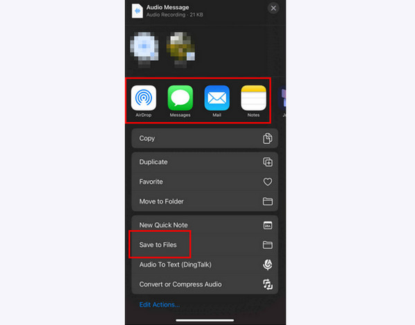 حفظ رسالة صوتية وظيفة صوتية