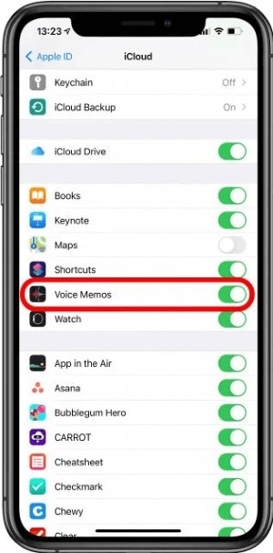将 iPhone 上的语音备忘录传输到电脑 iCloud