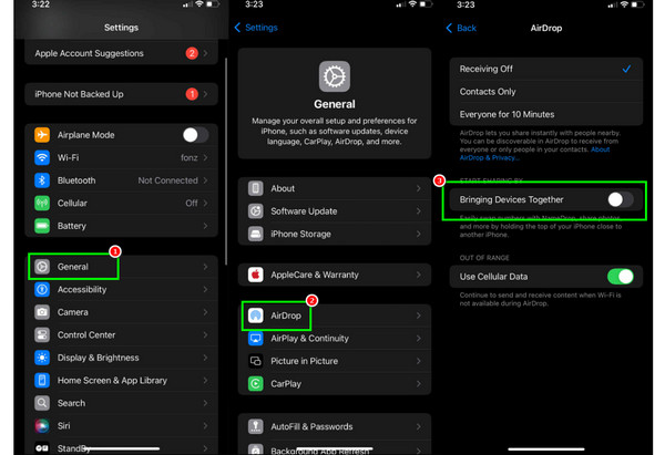 Απενεργοποίηση Κοινής Χρήσης Επαφών