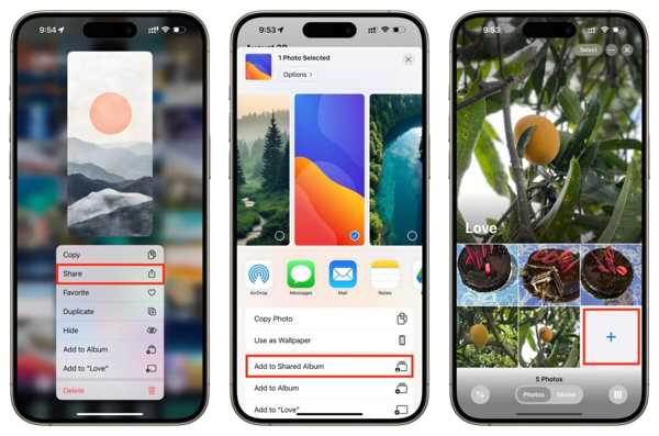 Album toevoegen en delen