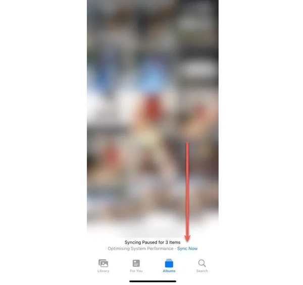 Αναγκαστικός συγχρονισμός φωτογραφιών iCloud