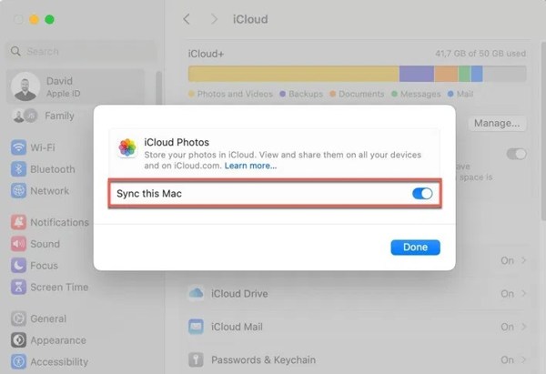 Sincronizza questo MAC