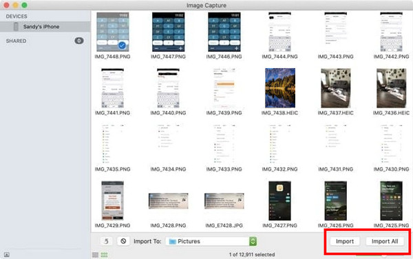 Μεταφορά αρχείων MAC iPhone Λήψη εικόνας