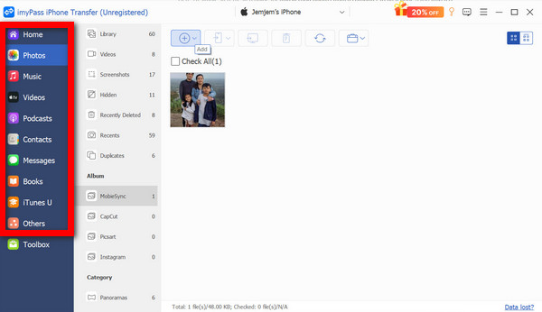 Seleccionar archivo para transferir