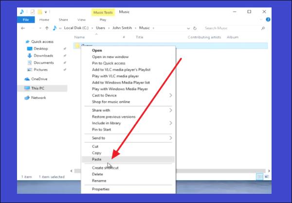 라이브러리 iTunes 전송