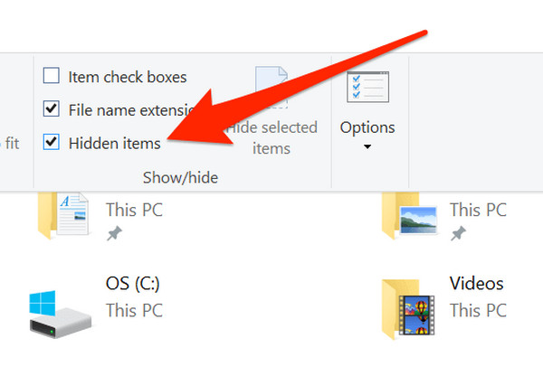 Скрытые элементы Windows