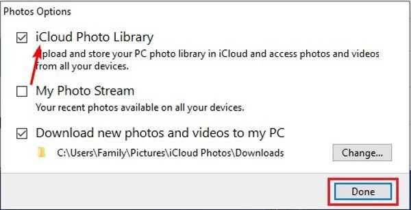 Libreria foto iCloud