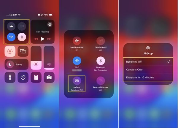Attiva Airdrop su iPhone