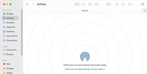 Attiva Airdrop su Mac