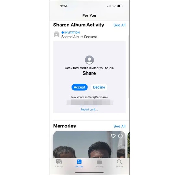 Acceptera delat album