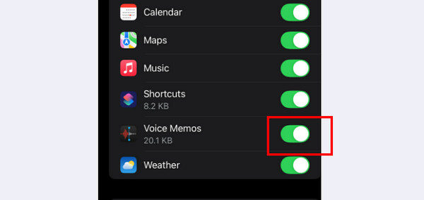 Συγχρονισμός φωνητικών σημειώσεων iCloud