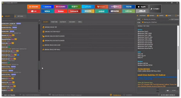 Инструмент для разблокировки TFT, альтернатива инструменту All In One FRP Bypass Tool