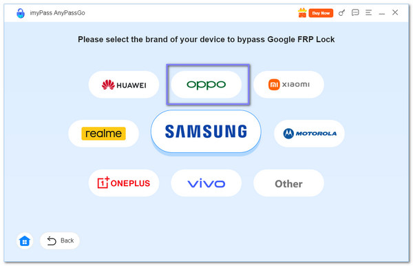 Select The Oppo Brand