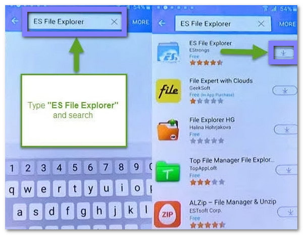 Busque Es File Explorer