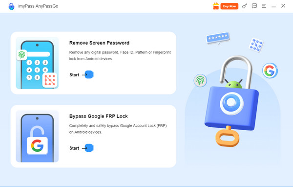 Interfaz de Imypass Anypassgo