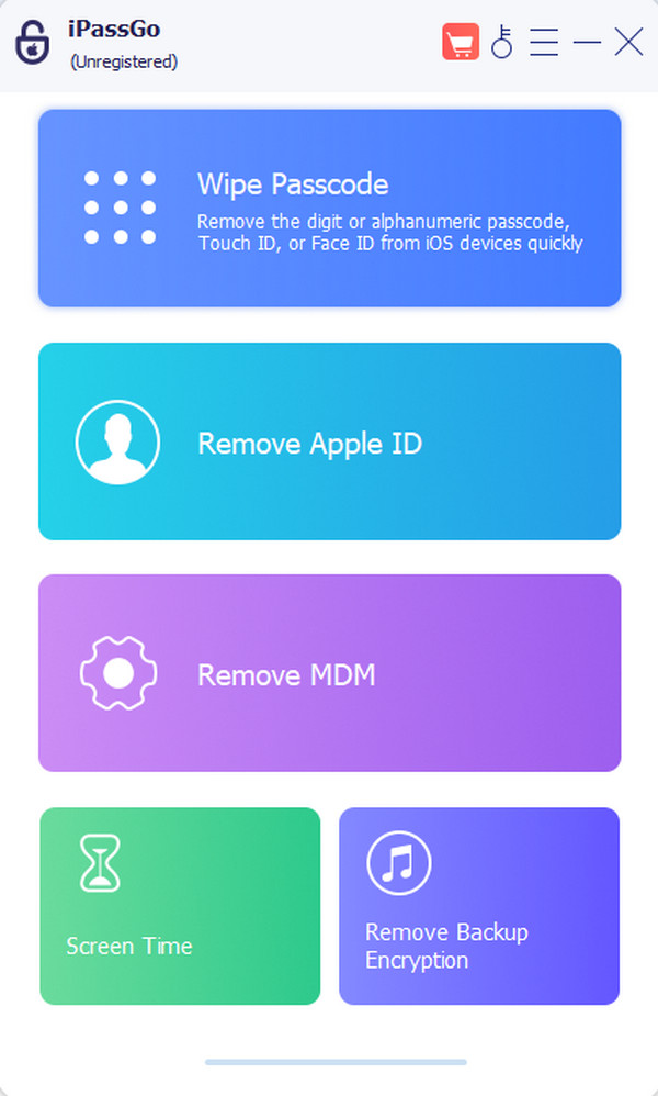 Interfaz de Imypass Ipassgo